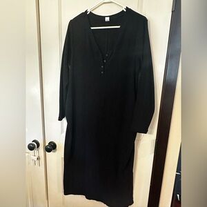 Maternity Long Sleeve Midi Dress